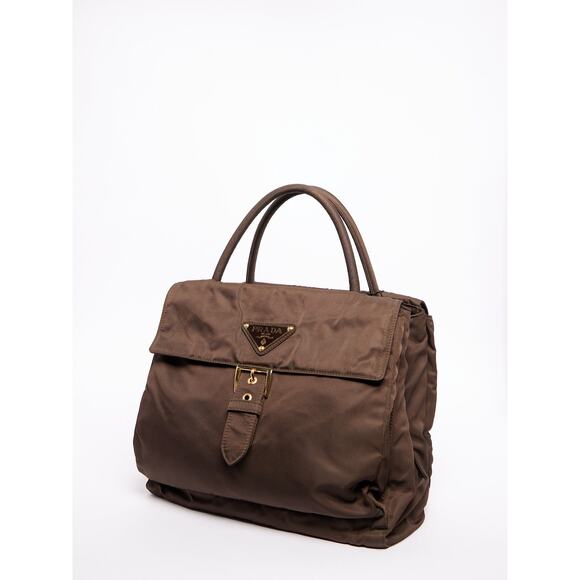 Prada Nylon Hand Bag w/ Pockets - Picture 1 of 14